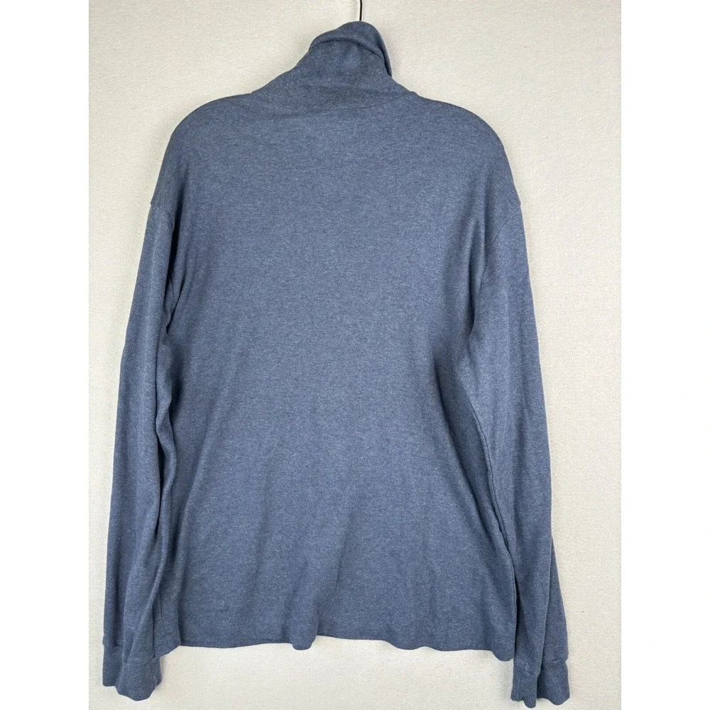 Vintage Polo Ralph Lauren Men's Sweater Large Blue Turtleneck 90s Pony 3172
